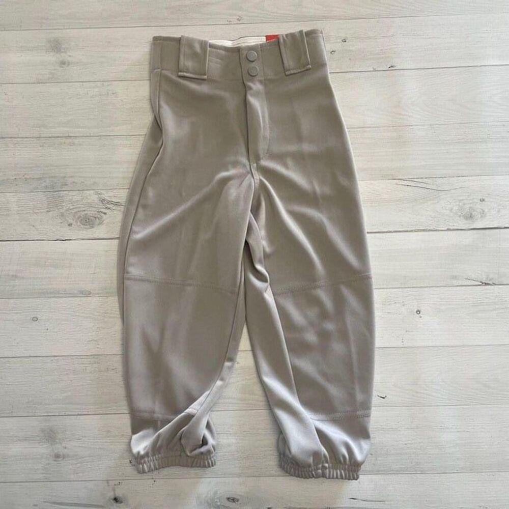 kids rawlings grey baseball pants youth XS NEW‎